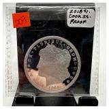 2018 $1 COOK ISLAND PROOF COIN MORGAN THEME
