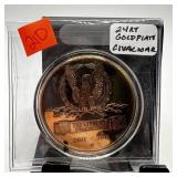 24K GOLD PLATE CIVIL WAR PROOF COIN