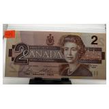 1986 $2 CANADA NOTE HIGH GRADE