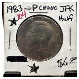 1983 JFK HALF DOLLAR UNC