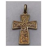 18K GEP CROSS PENDANT