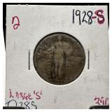 1928-S STANDING LIBERTY SILVER QUARTER