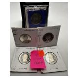 LOT OF 5 WASHINGTON PROOF QUARTERS