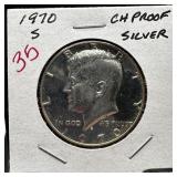 1970-S JFK PROOF SILVER HALF DOLLAR