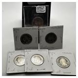 LOT OF 6 PROOF WASHINGTON QUARTERS