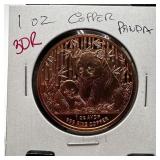 1 OZ COPPER BULLION ROUND PANDA