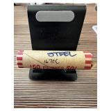 ROLL OF STEEL WHEAT PENNIES CENTS