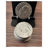 LOT OF 10 MIXED IKE DOLLARS