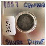 1887 CANADA SILVER DIME