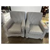 2 PC MATCHED ARM CHAIRS