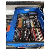 LARGE BIN OF DVD
