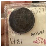 1843 LARGE CENT
