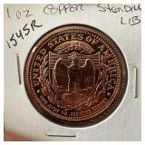 1 OZ COPPER BULLION ROUND STANDING LIBERTY