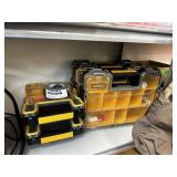 LOT OF DEWALT STORAGE CASES