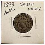 1883 SHIELD NICKEL