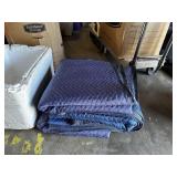 LOT OF 5 MOVING BLANKETS MIXED