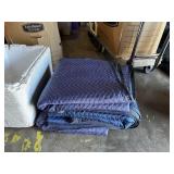 LOT OF 5 MOVING BLANKETS MIXED