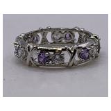 PRETTY STERLING SILVER RING