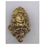 SIGNED JJ ART NOUVEAU BROOCH