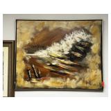 LG ORIG MID CENTURY PAINTING MARINEL