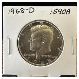 1968-D JFK SILVER HALF DOLLAR