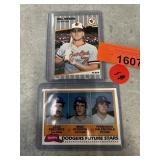 MIKE SCIOSCIA ROOKIE BASEBALL CARD / BILL RIPKEN