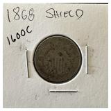 1868 SHIELD NICKEL