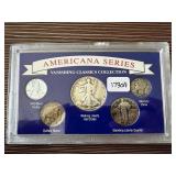WALKKING LIBERTY SILVER HALF STANDING MERCURY DIME