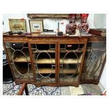 ANTIQUE BREAK FRONT CABINET NOTE