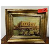 VINTAGE FRAMED VENICE WALL DECOR / PRINT NICE