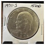 1971-S UNC IKE SILVER DOLLAR