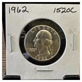 1962 WASHINGTON SILVER QUARTER