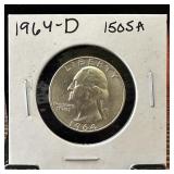 1964-D WASHINGTON SILVER QUARTER