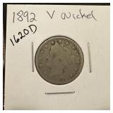 1892 LIBERTY V NICKEL