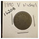 1890 LIBERTY V NICKEL