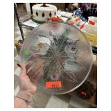 LARGE GLASS SERVING PLATTER