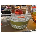 VINTAGE PYREX SPRING BLOSSOM BOWL W LID