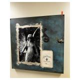LARGE ORIGINAL ART SIGNED ANGEL FRIENDS NOTE