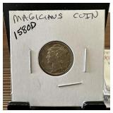 MERCURY SILVER DIME MAGICIANS COIN