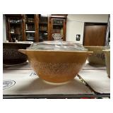 VINTAGE PYREX WOODLAND PATTERN W LID