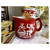 VINTAGE CREAMER CZECH FOLK ART POTTERY