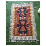 VINTAGE HAND MADE PERSIAN SHIRAZ KILIM RUG