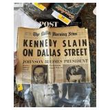 KENNEDY SLAIN DALLAS MORNING NEWSPAPER MORE