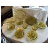 LOT OF VINTAGE FEDERAL DEPRESSION GLASS