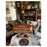 IRON HANGER / NEVER JILT A COWGIRL SIGN
