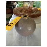 HAND MADE POTTERY VASE CARSLBAD ? MARK