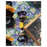 ANTIQUE AMETHYST GLASS DOOR KNOB