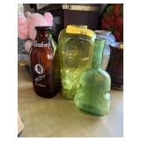 3PC BOTTLE LOT BORDENS MILK ROTTERDAM BOTTLE