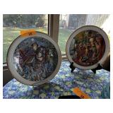 2PC PLATES ROYAL DOULTON SPELLBINDER SERIES