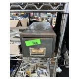 VTG METAL CARD CATALOG LISTS OF ART MCKIE TROTTER